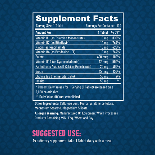 B-Basic (Базовый Б-комплекс) 100 таблеток (Haya Labs) фото 2