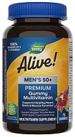 Alive! Men's 50+ Premium Multi Gummy (Мультивитамины для мужчин 50+) 75 мармеладок (Nature's Way)