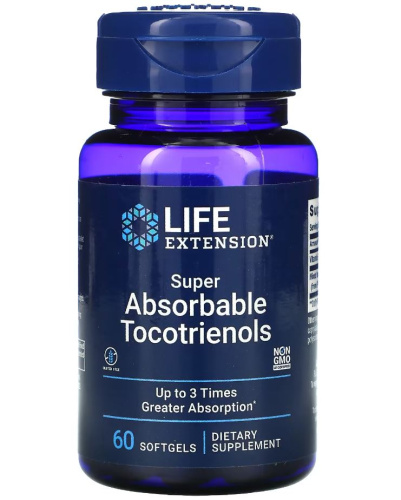 Life Extension Super Absorbable Tocotrienols (Суперабсорбируемые токотриенолы) 60 мягких капсул