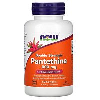 Now Foods Пантетин Двойной Силы (Pantethine Double Strength) 600 мг. 60 капсул