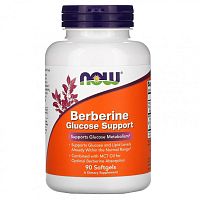 Now Foods Berberine Glucose Support (Берберин, поддержка обмена Глюкозы) 90 мягких капсул