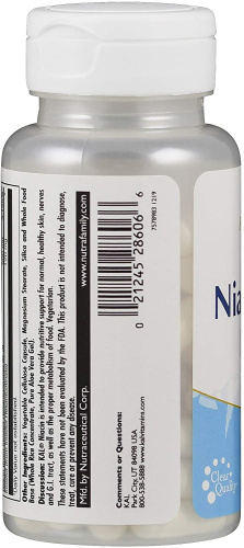 Niacin Flush Free 500 мг (Ниацин) 60 вег капсул (KAL) фото 3