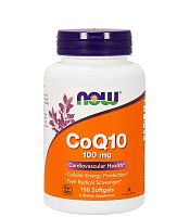 Co-Q10 100 mg с Витамином E 150 капсул (Now Foods)