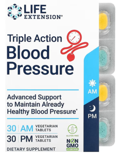 Triple Action Blood Pressure (поддержка артериального давления) 60 вег таб (LifeExtention) фото 4