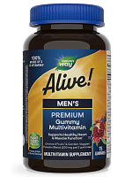Alive! Men's Premium Gummies Multivitamin 75 мармеладок (Nature's Way)