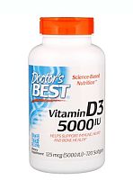 Vitamin D3 5000 IU 720 капсул (Doctor`s Best)