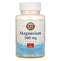 KAL Магний комплексный (Magnesium) 500 мг. 60 таблеток
