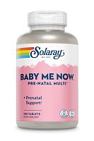 Baby Me Now Pre-Natal Multi (Пренатальные витамины) 150 таблеток (Solaray)