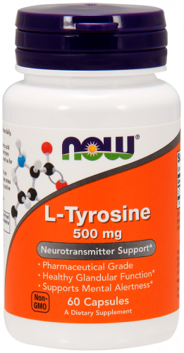L-Tyrosine 500 мг (Л-Тирозин)  60 капс (Now Foods)