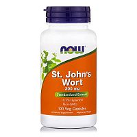 Now Foods St. John's Wort (Зверобой) 300 мг. 100 растительных капсул
