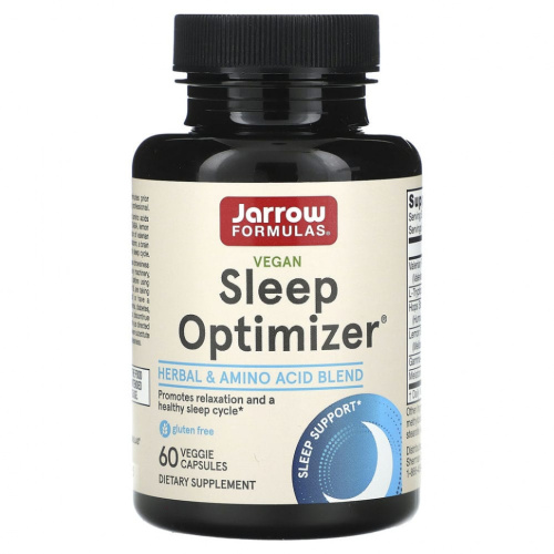 Jarrow Formulas Vegan Sleep Optimizer (Оптимизатор сна) 60 растительных капсул