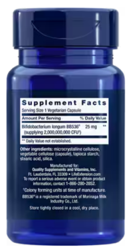 Life Extension Bifido GI Balance (Бифидобактерии для поддержки ЖКТ) 60 растительных капсул фото 3