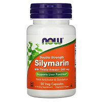 Silymarin Milk Thistle Extract 300 мг with Artichoke & Dandelion 50 капсул (Now Foods)