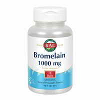 KAL Bromelain (Бромелайн) 1000 мг. 90 таблеток