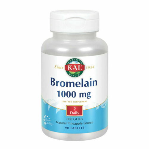 KAL Bromelain (Бромелайн) 1000 мг. 90 таблеток
