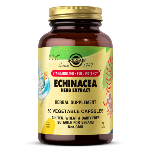Solgar Echinacea Экстракт эхинацеи 60 вегетарианских капсул