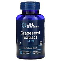 Life Extention Grapeseed Extract (Экстракт виноградных косточек) 100 мг. 60 капсул