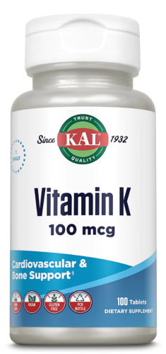 KAL Vitamin K (Витамин K) 100 мкг. 100 таблеток