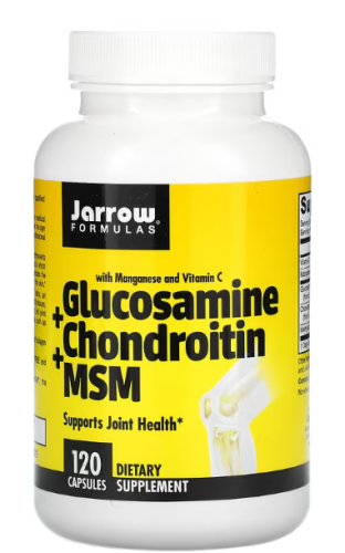 Glucosamine + Chondroitin + MSM (Глюкозамин + хондроитин + МСМ) 120 капсул (Jarrow Formulas)