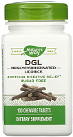 DGL Deglycyrrhizinated Licorice (глицирризинат солодки) 100 жевательных таблеток (Nature's Way)