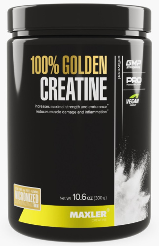 Maxler 100% Golden Creatine Micronized (Микронизированный креатин моногидрат) 300 г. 