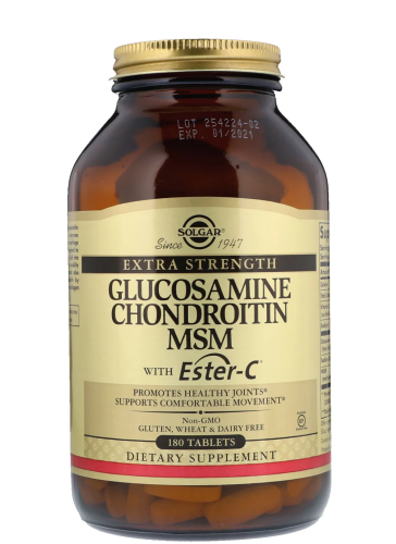 Solgar Глюкозамин Хондроитин и МСМ с Ester-C (Glucosamine Chondroitin МSМ With Ester-C) 180 таблеток