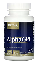 Alpha GPC 300 мг (L-альфа-глицерилфосфорилхолин) 60 растительных капсул (Jarrow Formulas)