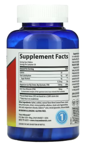 Magnesium Chewable (Жевательные таблетки с магнием) 120 таблеток Trace Minerals фото 2