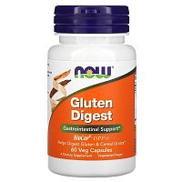 Now Foods Gluten Digest Добавка для переваривания глютена 60 растительных капсул