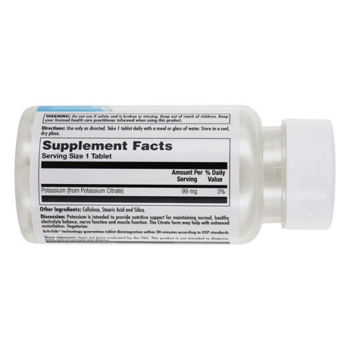 KAL Potassium Citrate (Калий Цитрат) 99 мг. 100 таблеток фото 3