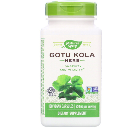 Gotu Kola (Готу Кола) 950 мг 180 капсул (Nature's Way)