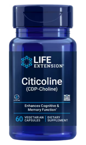 Citicoline (CDP-Cholin) 60 вег капсул (Life Extension)