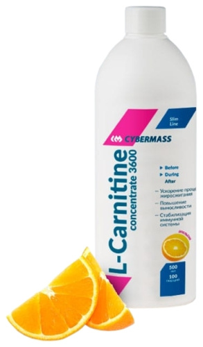 L-Carnitine Concentrate 3600 CyberMass 500 мл.
