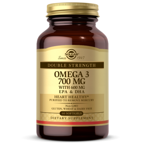 Solgar Двойная Омега-3 700 мг. ЭПК и ДГК (EPA & DHA) 60 капс.