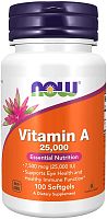 Now Foods Витамин A 25000 IU (Vitamin A) 100 мягких капсул