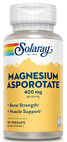 Solaray Magnesium Asporotate (Аспартат магния) 400 мг. 60 растительных капсул