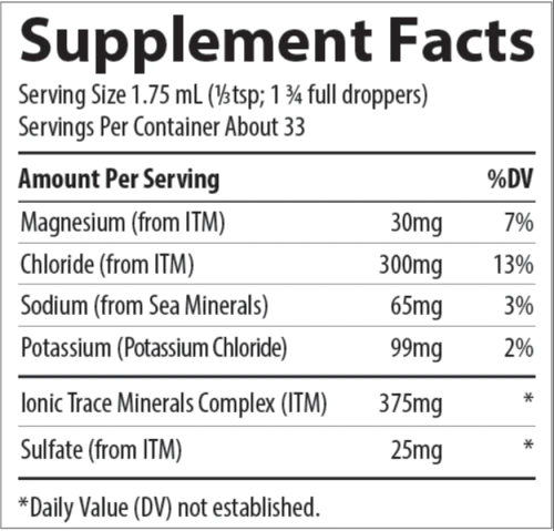 Ionic Potassium 99 mg (Ионный Калий 99 мг) 2 fl oz. 59 ml (Trace Minerals) фото 3