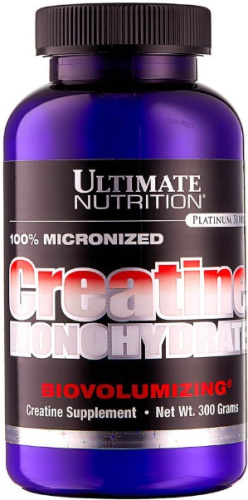 Ultimate Nutrition 100% Micronized Creatine Monohydrate (100% Микронизированный креатин моногидрат в порошке) 300 г.