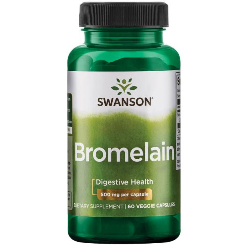 Bromelain 500 mg (Бромелайн 500 мг) 60 вег капс (Swanson)