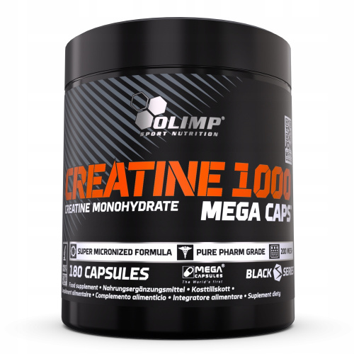 Creatine 1000 Mega Caps (Креатин моногидрат 1000 мг) 180 капсул (Olimp)