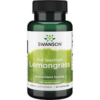 Swanson Full Spectrum Lemongrass (Лемонграсс полного спектра) 400 мг. 60 капсул