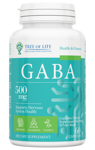 GABA 500 мг (ГАМК) 60 капсул (Tree of Life)