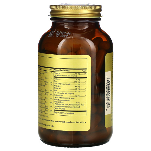 Solgar Formula V VM-75 (Мультивитамины с хелатными минералами) 120 капсул фото 3