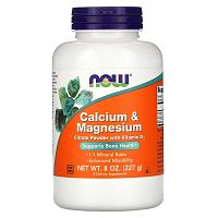 Now Foods Calcium & Magnesium Powder (Порошок Кальция и Магния) 227 гр.