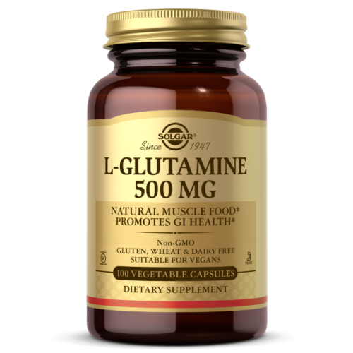 L-Glutamine 500 мг (L-Глутамин) 100 капс (Solgar)