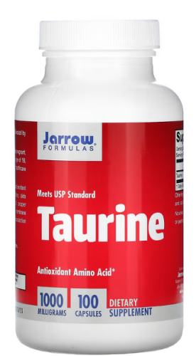 Jarrow Formulas Taurine (Таурин) 1000 мг. 100 капсул фото 2