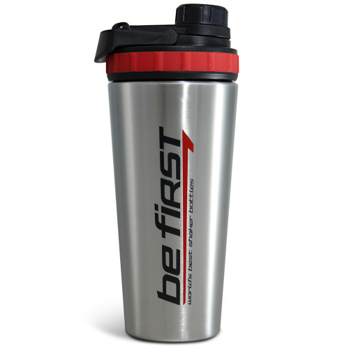 Металлический шейкер 800 мл (TS 11106-steel) с одинарной стенкой и с сеткой (Be First)