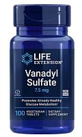 Life Extension Vanadyl Sulfate (Ванадилсульфат) 7.5 мг. 100 вегетарианских таблеток