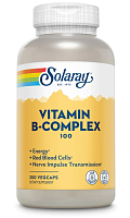 Solaray Vitamin B-Complex (Комплекс витаминов группы B) 100 мг. 250 растительных капсул