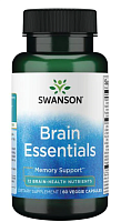 Brain Essentials (Основы мозга) 60 вег капсул (Swanson) срок 12.2023